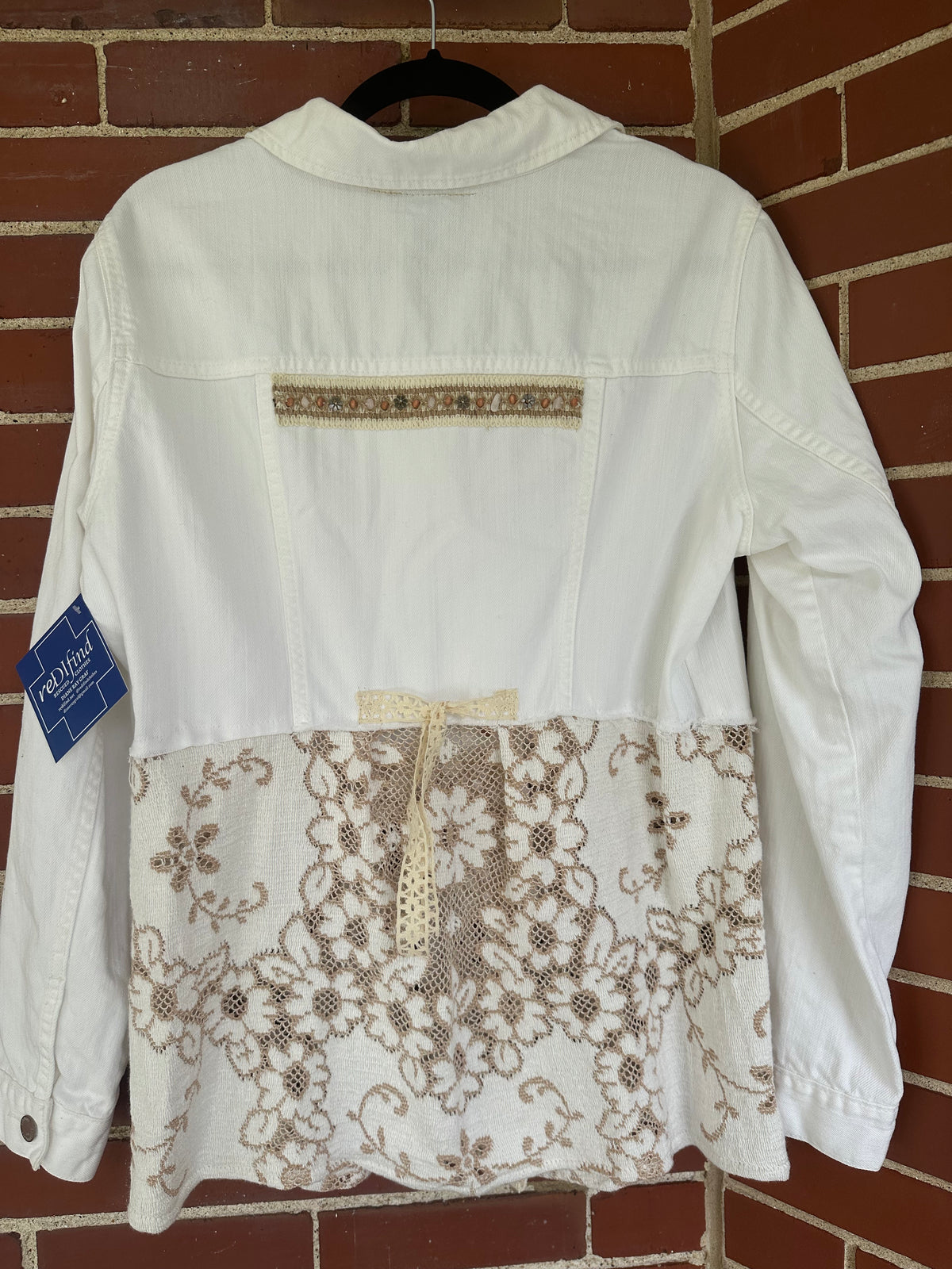 Creme and white jacket