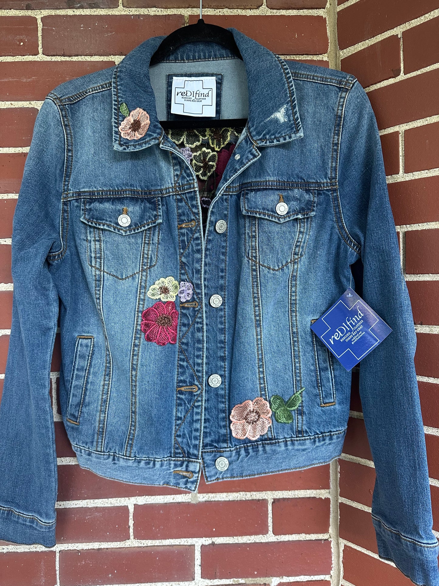 Denim flower power