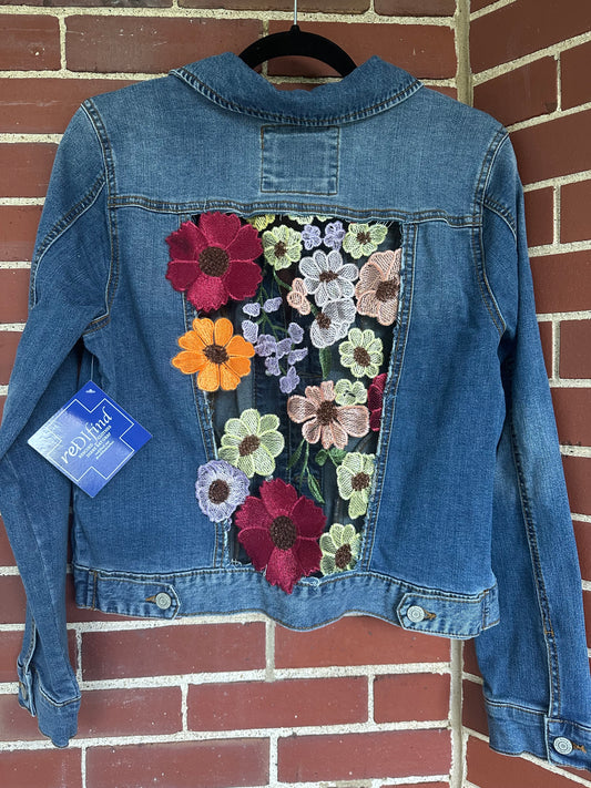 Denim flower power